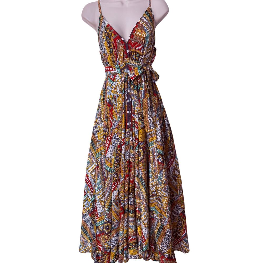 Advance Aztec / Geometric Print Boho Maxi Dress, Women's OSFM